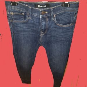 5/35 EXPRESS SKINNY JEANS SZ 2R STRETCH INDIGO